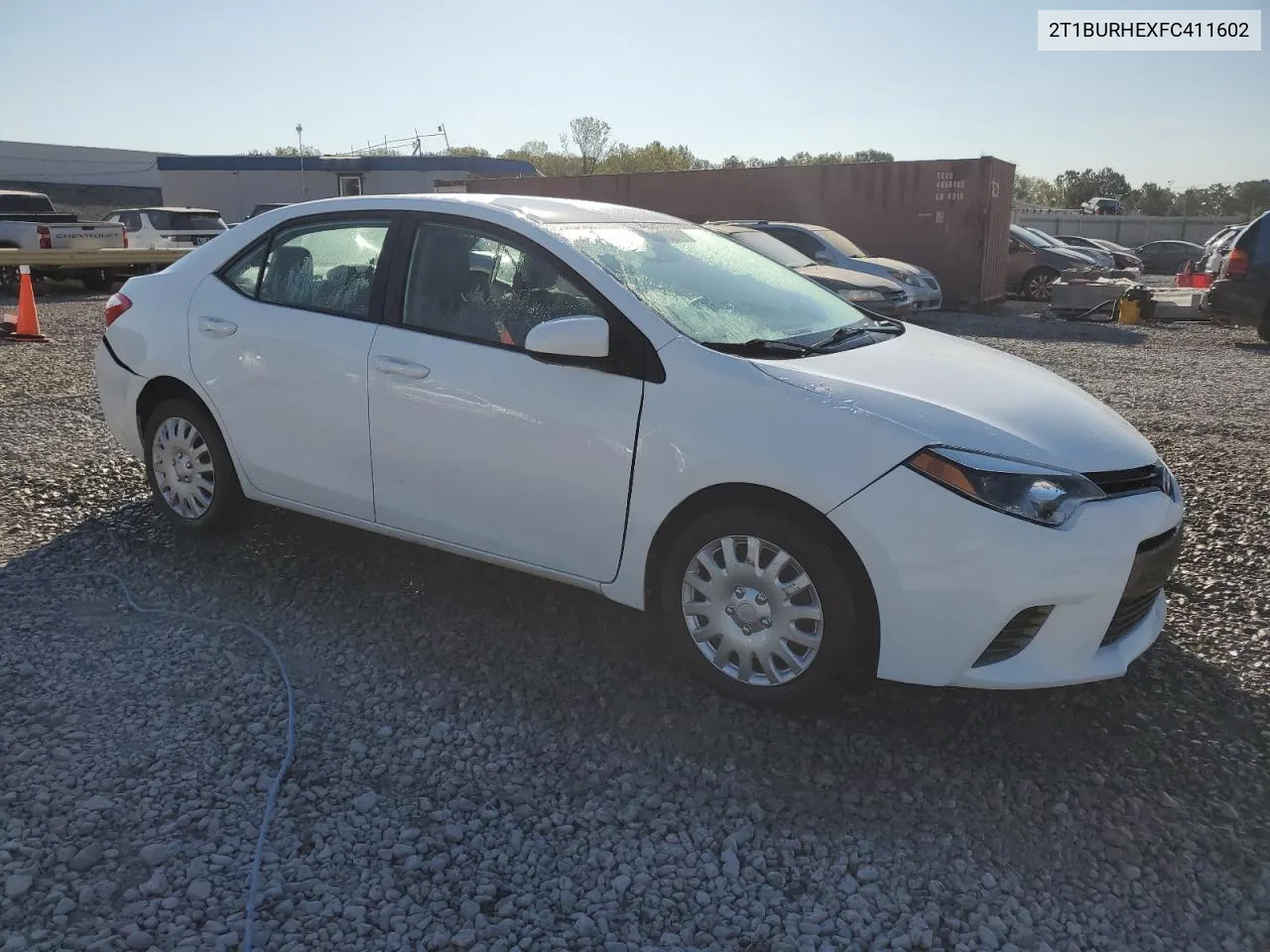 2015 Toyota Corolla L VIN: 2T1BURHEXFC411602 Lot: 75918654