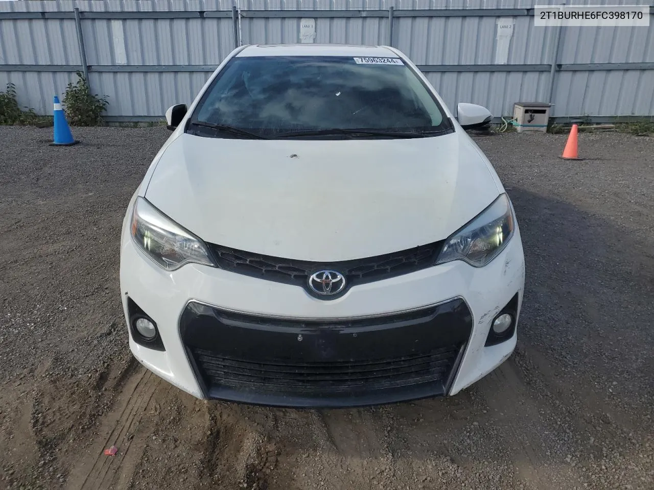 2015 Toyota Corolla L VIN: 2T1BURHE6FC398170 Lot: 75963244