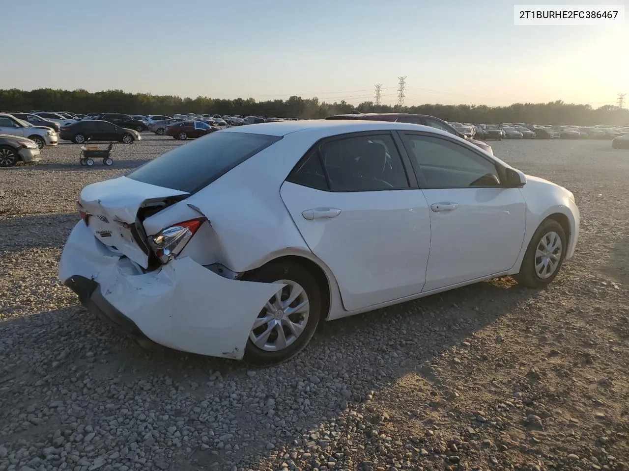 2015 Toyota Corolla L VIN: 2T1BURHE2FC386467 Lot: 76003444