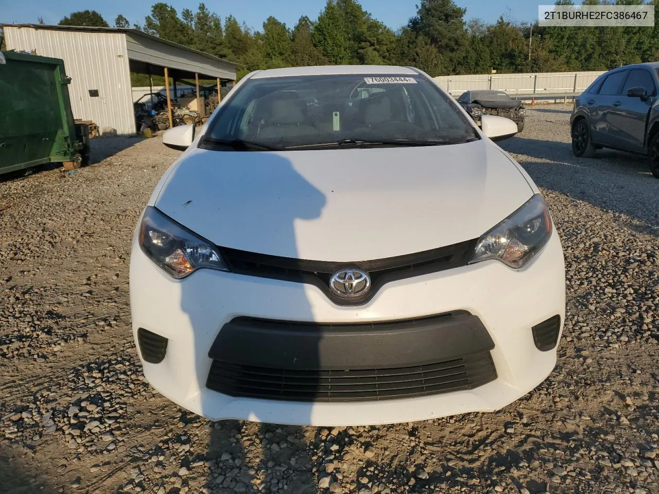 2T1BURHE2FC386467 2015 Toyota Corolla L