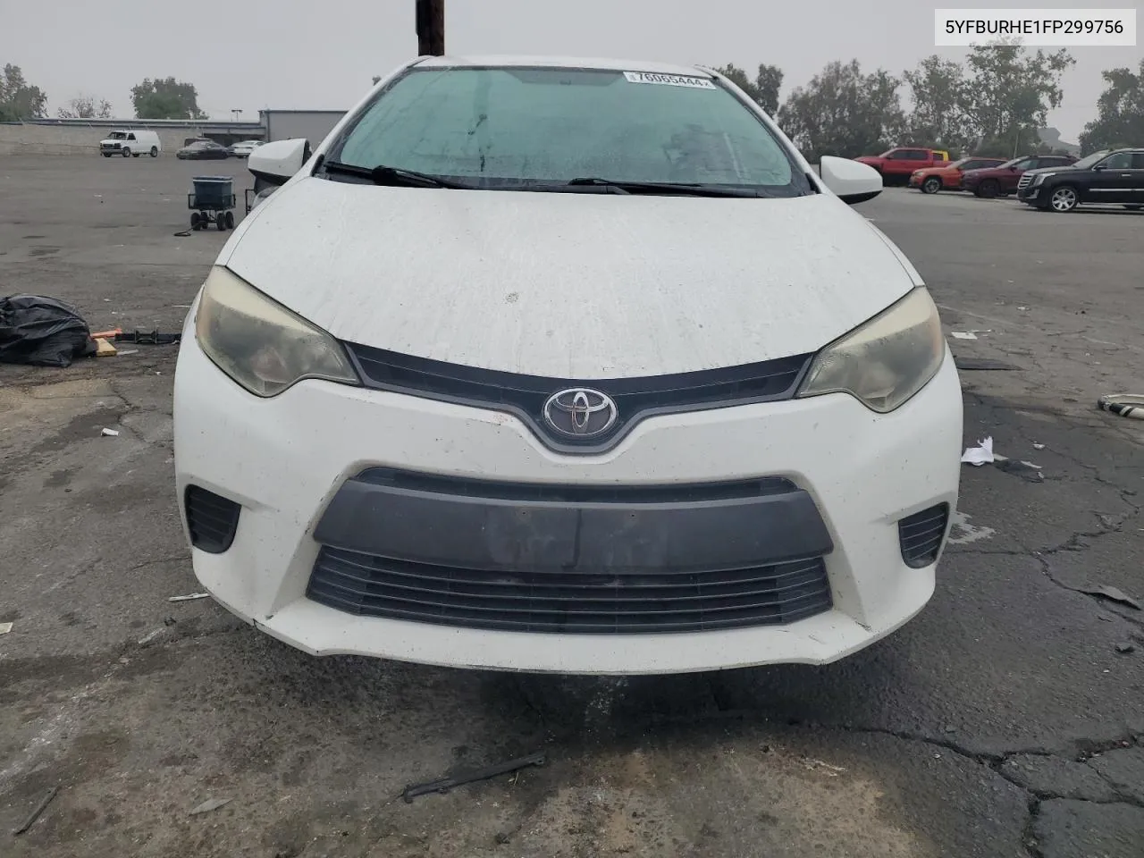 2015 Toyota Corolla L VIN: 5YFBURHE1FP299756 Lot: 76065444