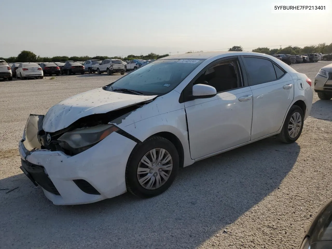 2015 Toyota Corolla L VIN: 5YFBURHE7FP213401 Lot: 76145134