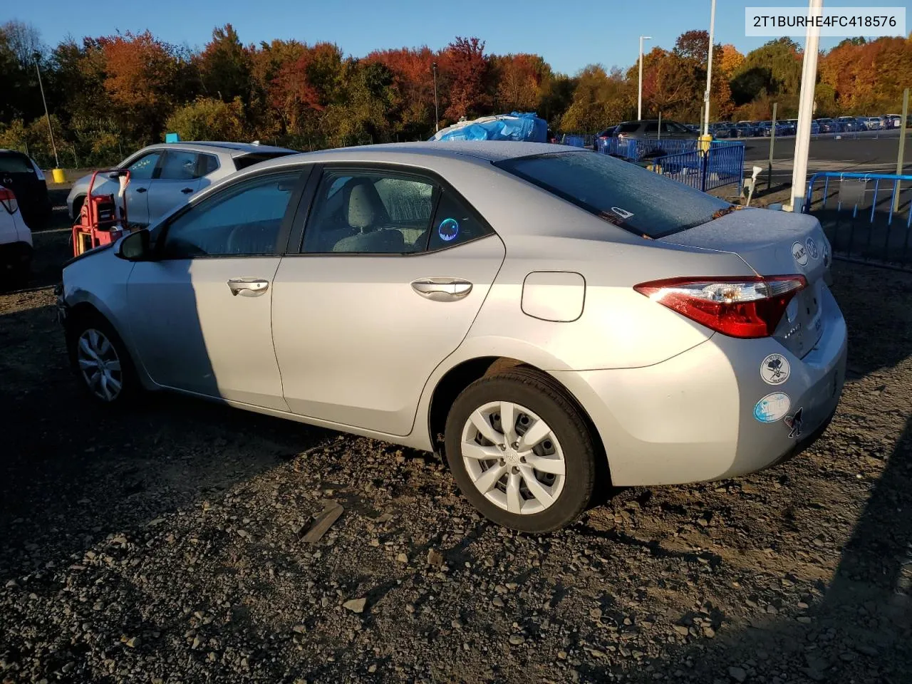 2015 Toyota Corolla L VIN: 2T1BURHE4FC418576 Lot: 76282274