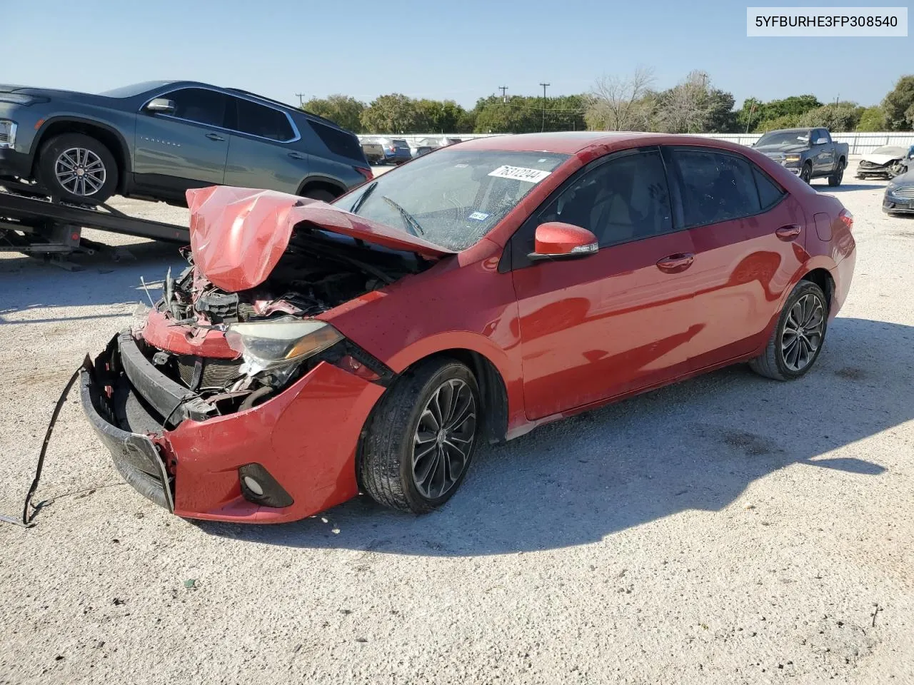 2015 Toyota Corolla L VIN: 5YFBURHE3FP308540 Lot: 76312244