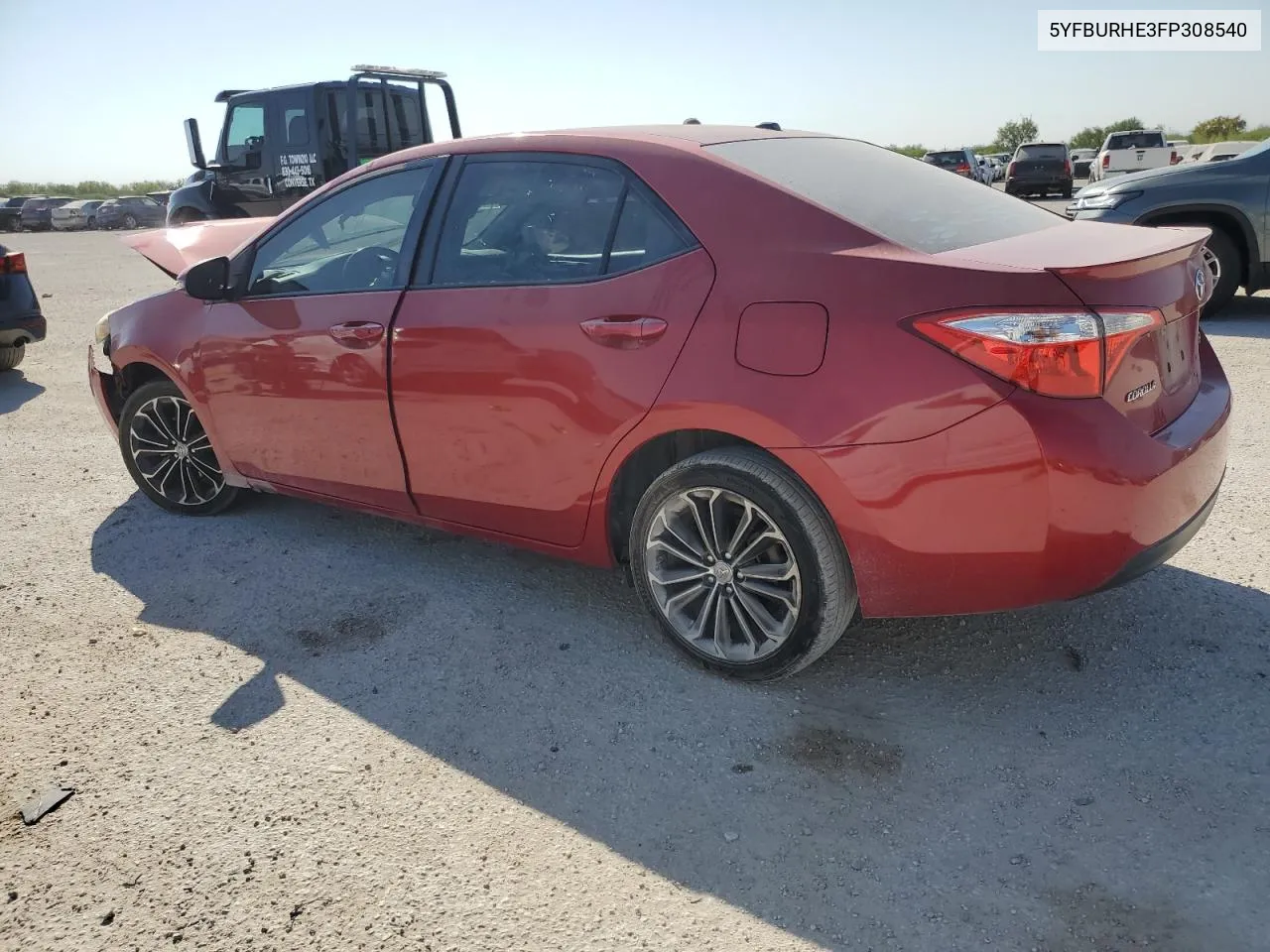 2015 Toyota Corolla L VIN: 5YFBURHE3FP308540 Lot: 76312244