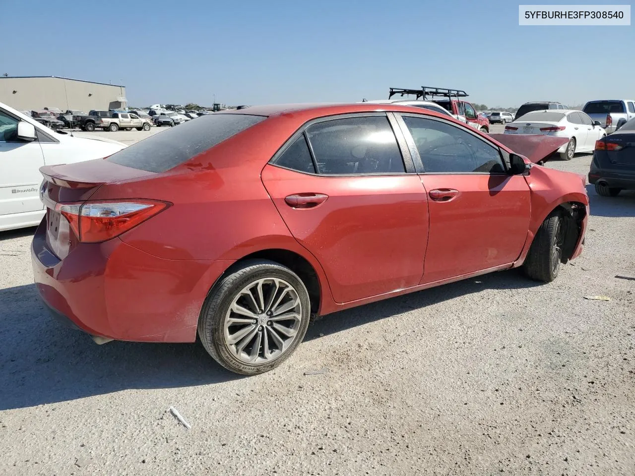 2015 Toyota Corolla L VIN: 5YFBURHE3FP308540 Lot: 76312244