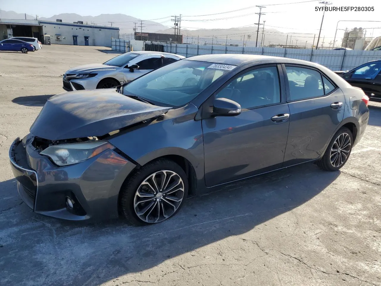 2015 Toyota Corolla L VIN: 5YFBURHE5FP280305 Lot: 76330434