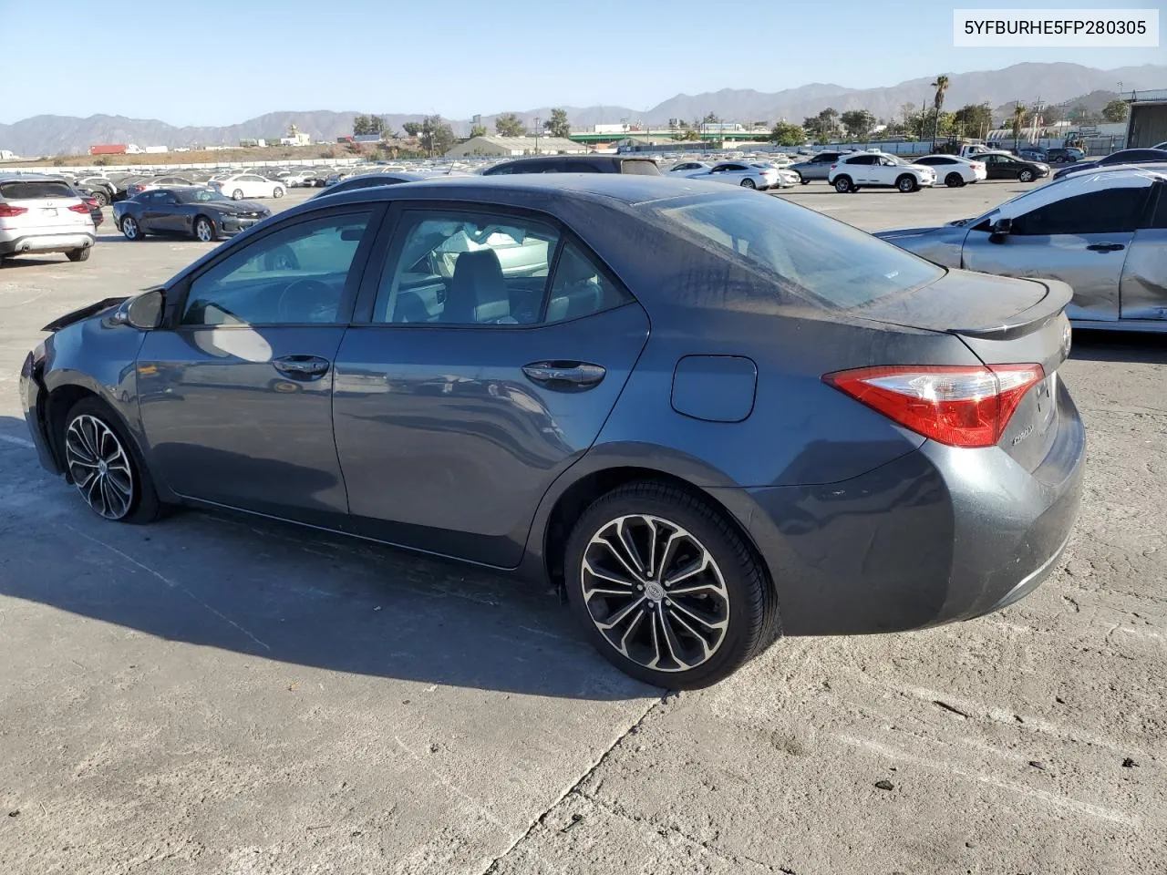 2015 Toyota Corolla L VIN: 5YFBURHE5FP280305 Lot: 76330434