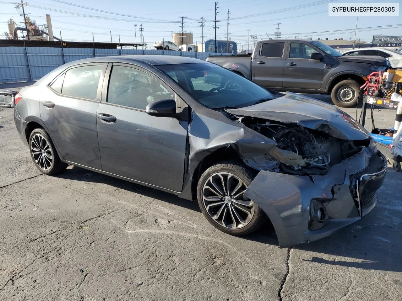 2015 Toyota Corolla L VIN: 5YFBURHE5FP280305 Lot: 76330434