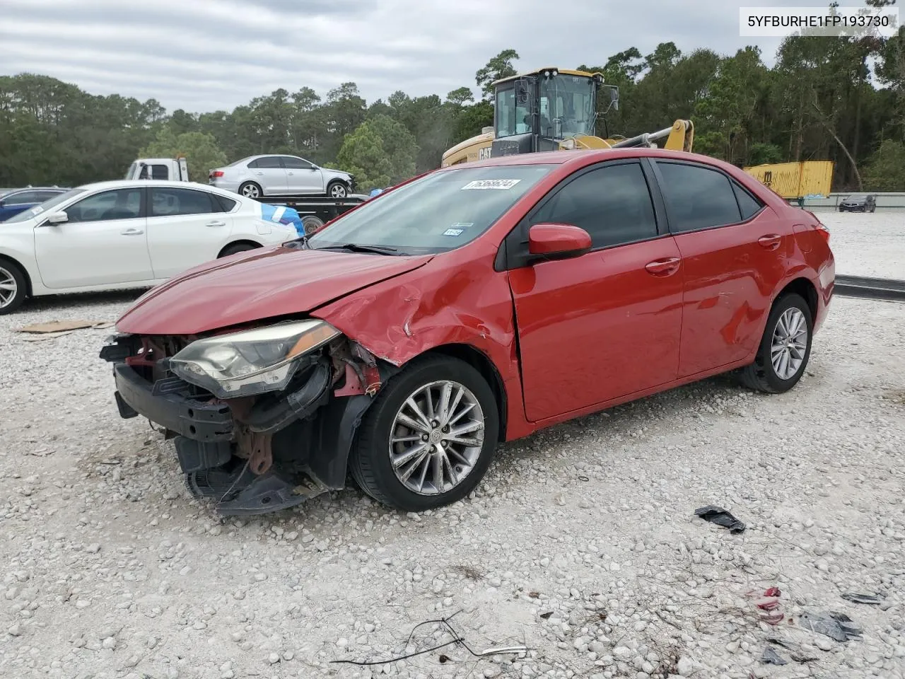 2015 Toyota Corolla L VIN: 5YFBURHE1FP193730 Lot: 76368624