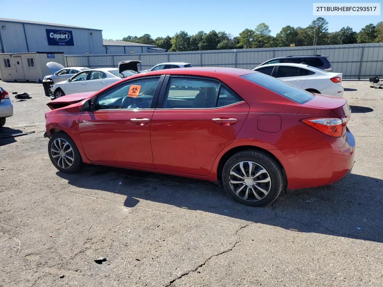 2015 Toyota Corolla L VIN: 2T1BURHE8FC293517 Lot: 76402234