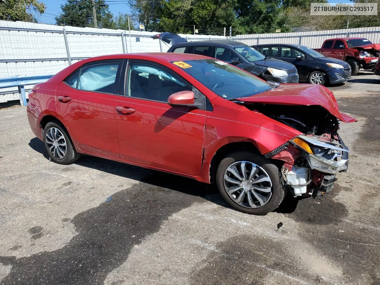 2015 Toyota Corolla L VIN: 2T1BURHE8FC293517 Lot: 76402234