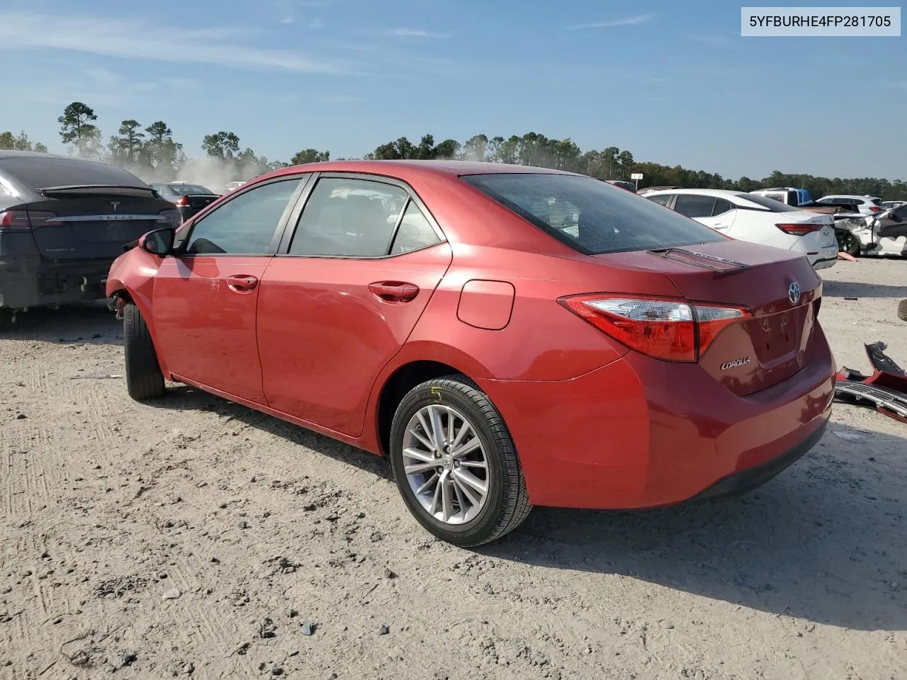 2015 Toyota Corolla L VIN: 5YFBURHE4FP281705 Lot: 76773484