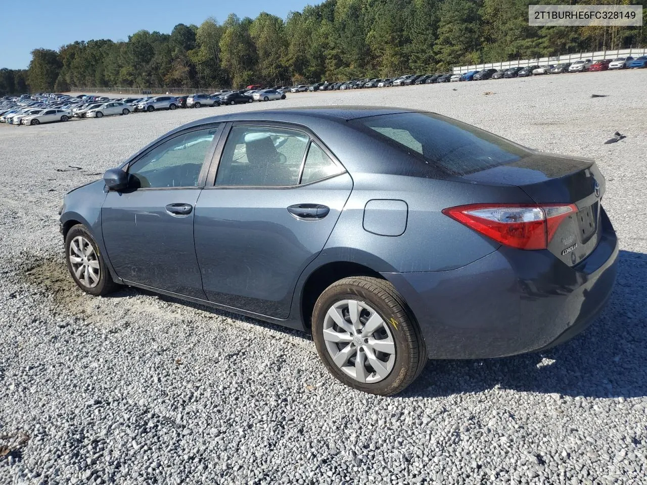 2015 Toyota Corolla L VIN: 2T1BURHE6FC328149 Lot: 77063584