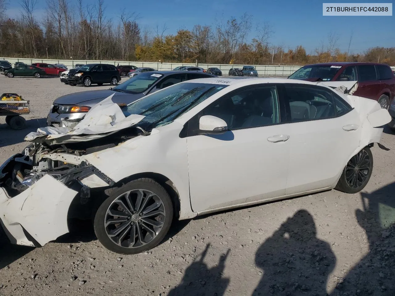 2015 Toyota Corolla L VIN: 2T1BURHE1FC442088 Lot: 77081504