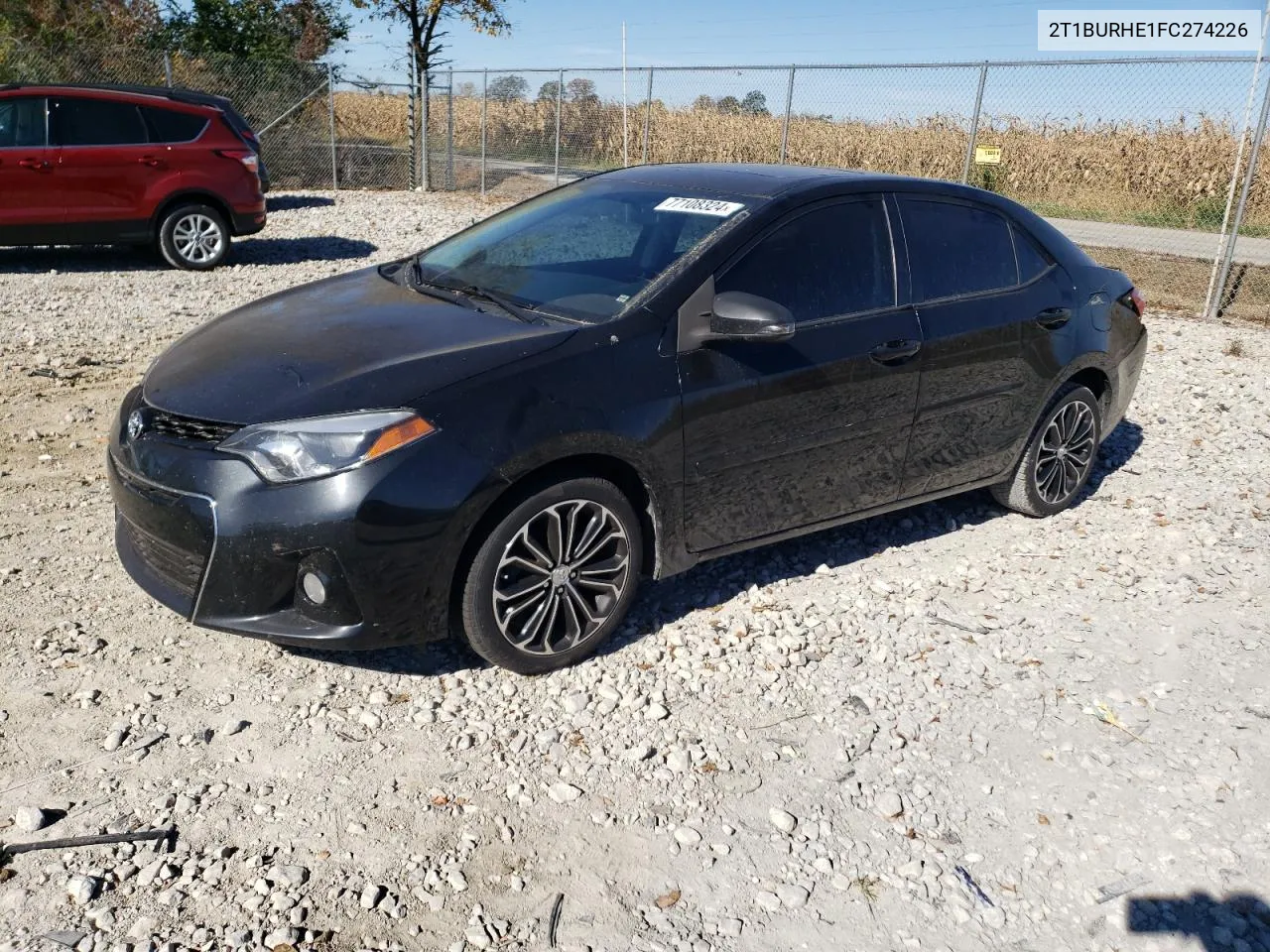 2015 Toyota Corolla L VIN: 2T1BURHE1FC274226 Lot: 77108324