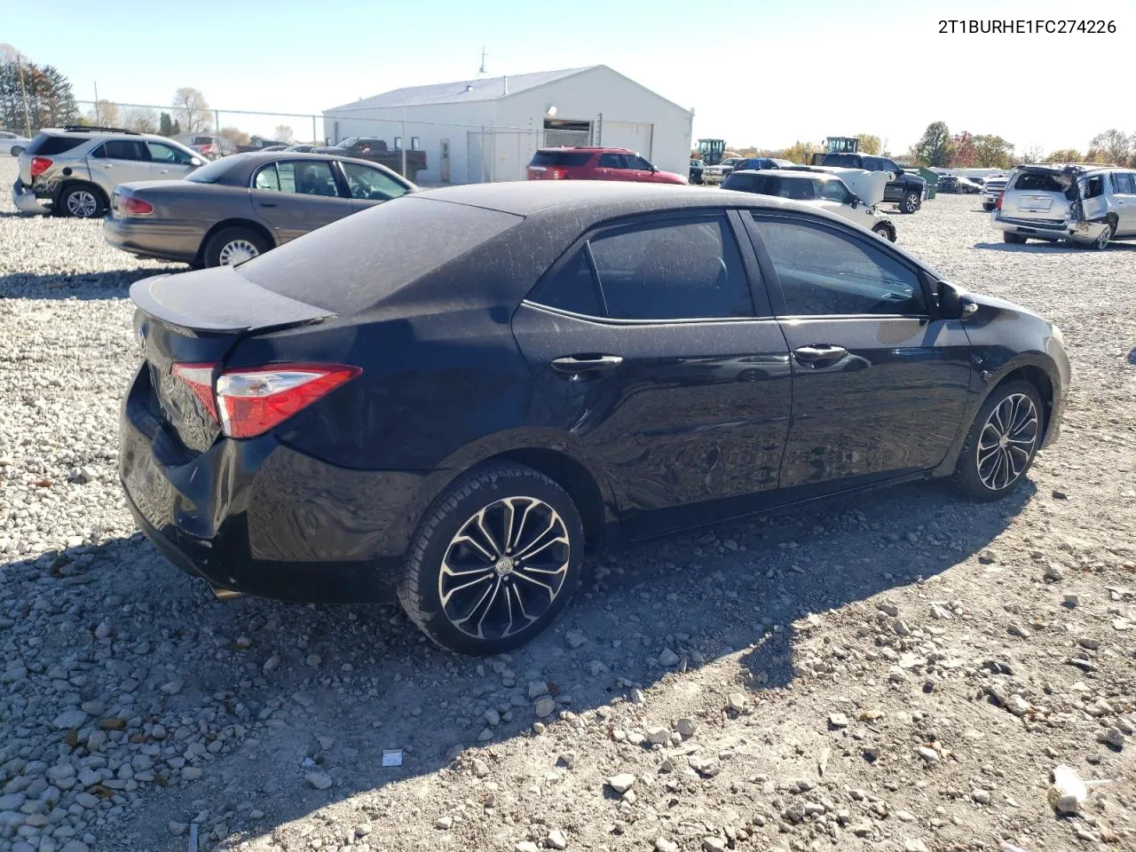 2015 Toyota Corolla L VIN: 2T1BURHE1FC274226 Lot: 77108324