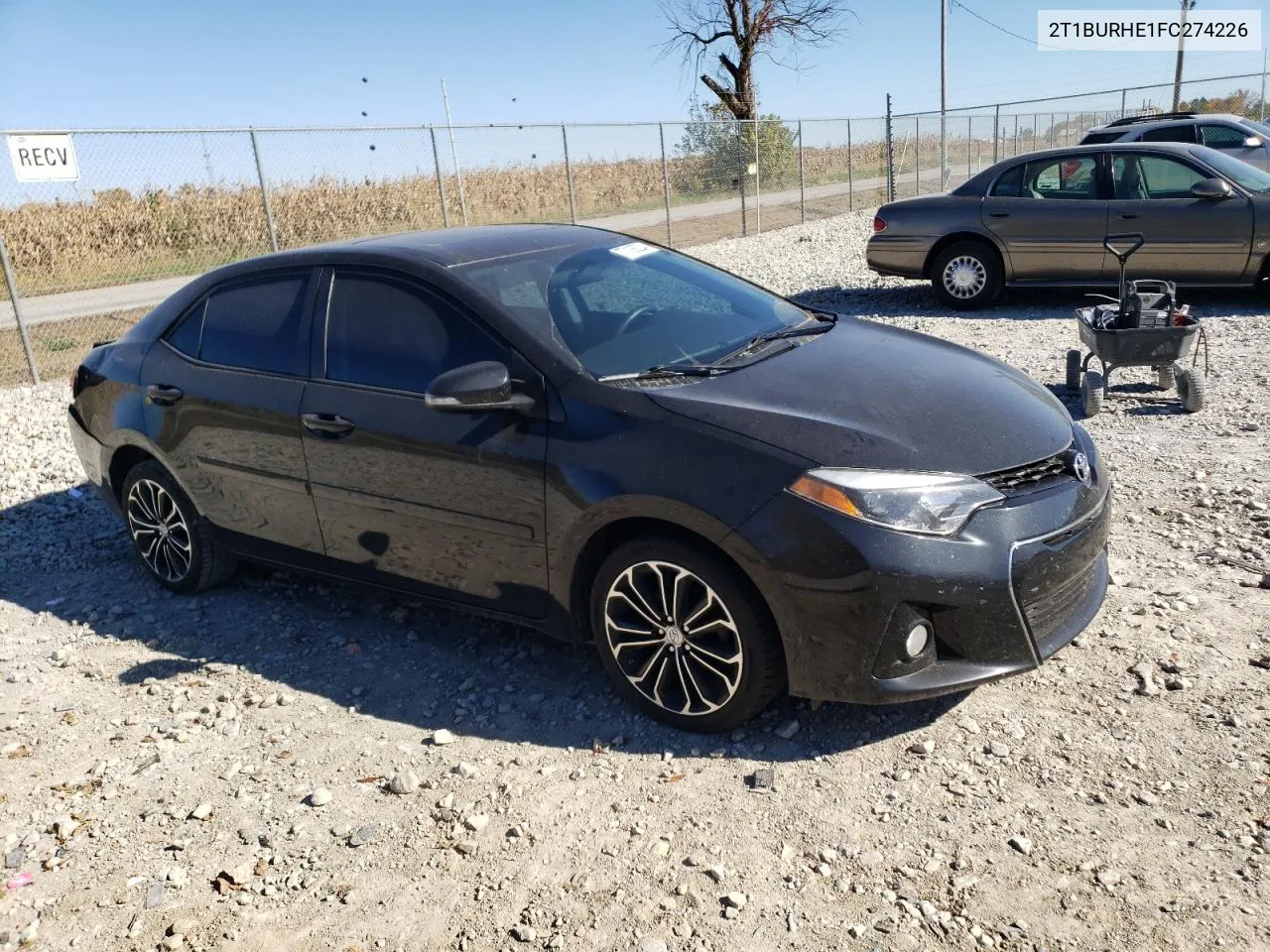 2015 Toyota Corolla L VIN: 2T1BURHE1FC274226 Lot: 77108324