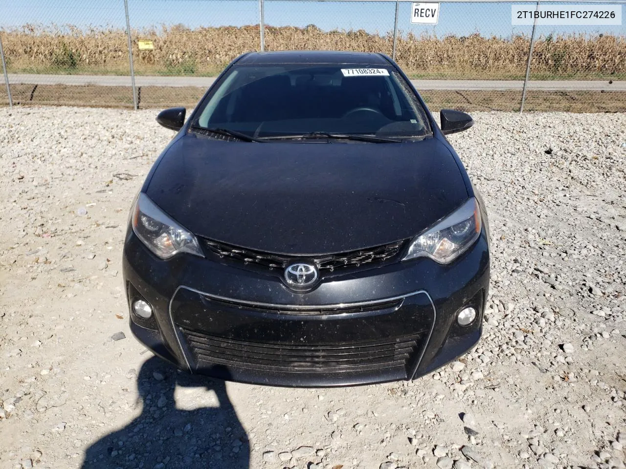 2015 Toyota Corolla L VIN: 2T1BURHE1FC274226 Lot: 77108324