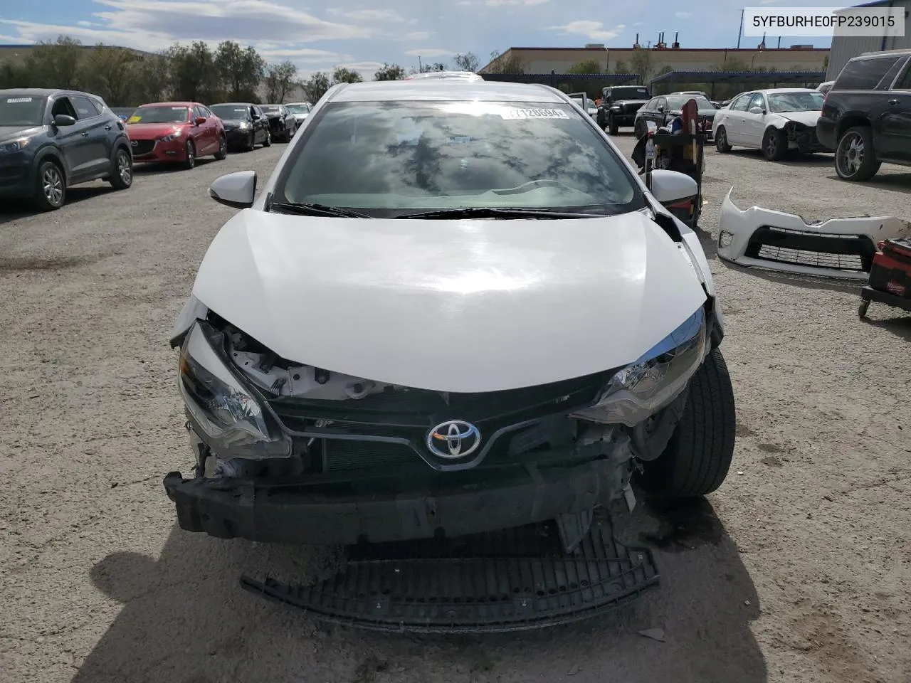 2015 Toyota Corolla L VIN: 5YFBURHE0FP239015 Lot: 77128694