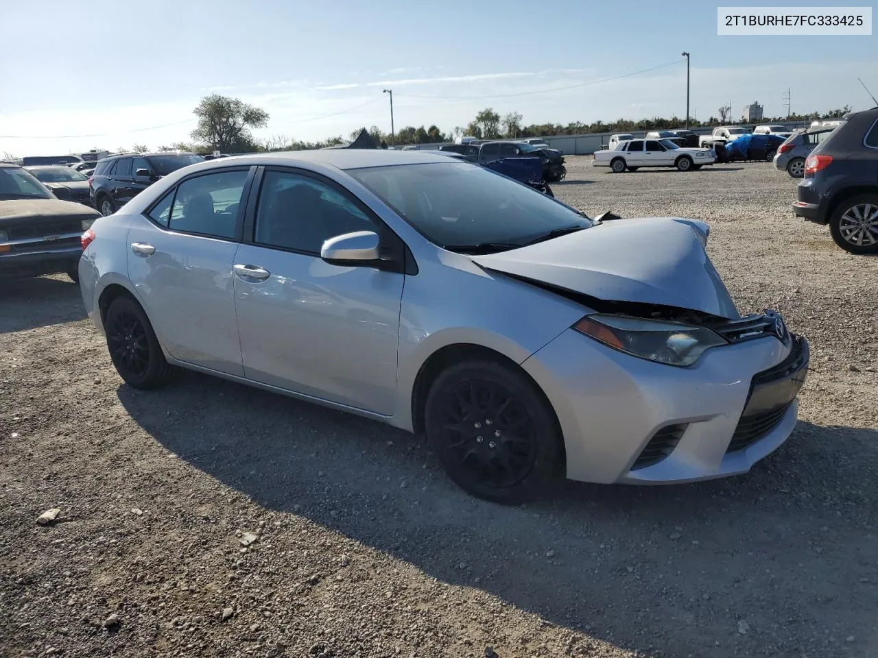 2015 Toyota Corolla L VIN: 2T1BURHE7FC333425 Lot: 77150204