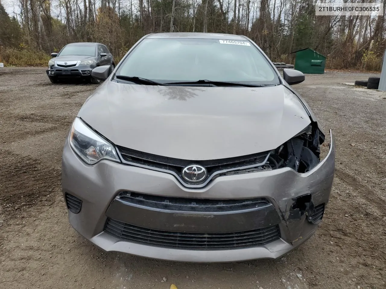 2015 Toyota Corolla L VIN: 2T1BURHE0FC306535 Lot: 77465704