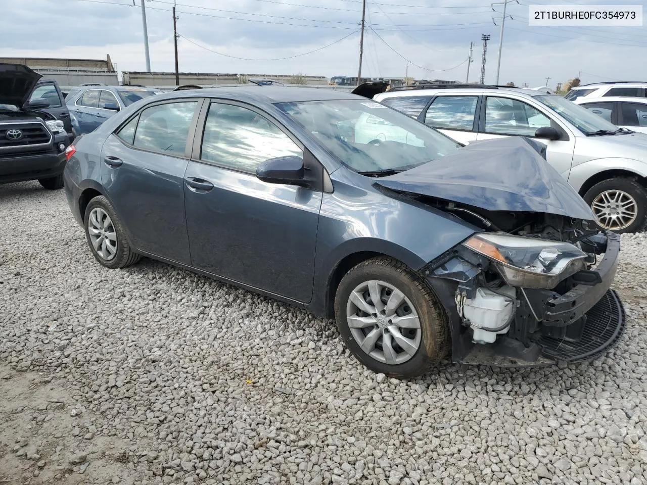 2015 Toyota Corolla L VIN: 2T1BURHE0FC354973 Lot: 77488554