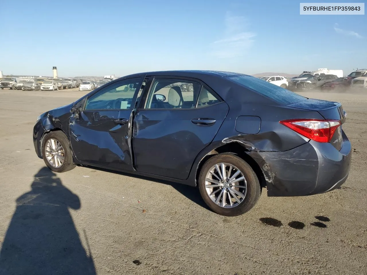 2015 Toyota Corolla L VIN: 5YFBURHE1FP359843 Lot: 77558054