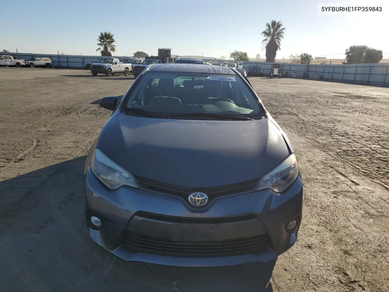 2015 Toyota Corolla L VIN: 5YFBURHE1FP359843 Lot: 77558054