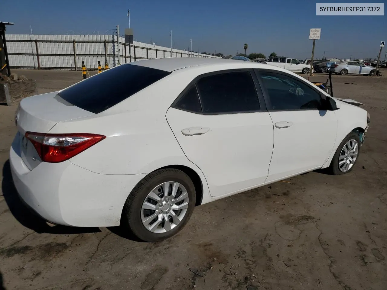 2015 Toyota Corolla L VIN: 5YFBURHE9FP317372 Lot: 77561154