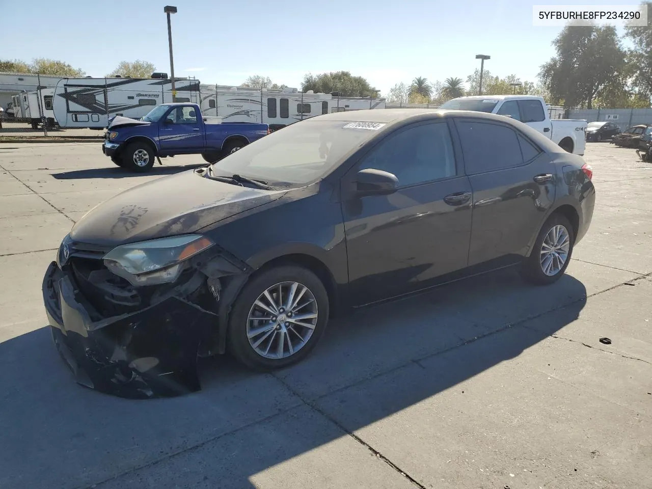 2015 Toyota Corolla L VIN: 5YFBURHE8FP234290 Lot: 77600954