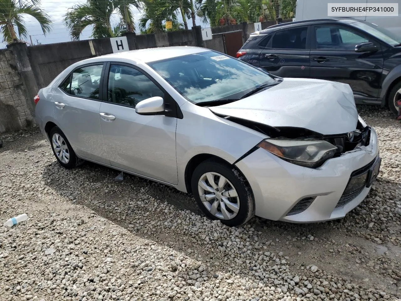 2015 Toyota Corolla L VIN: 5YFBURHE4FP341000 Lot: 77635614