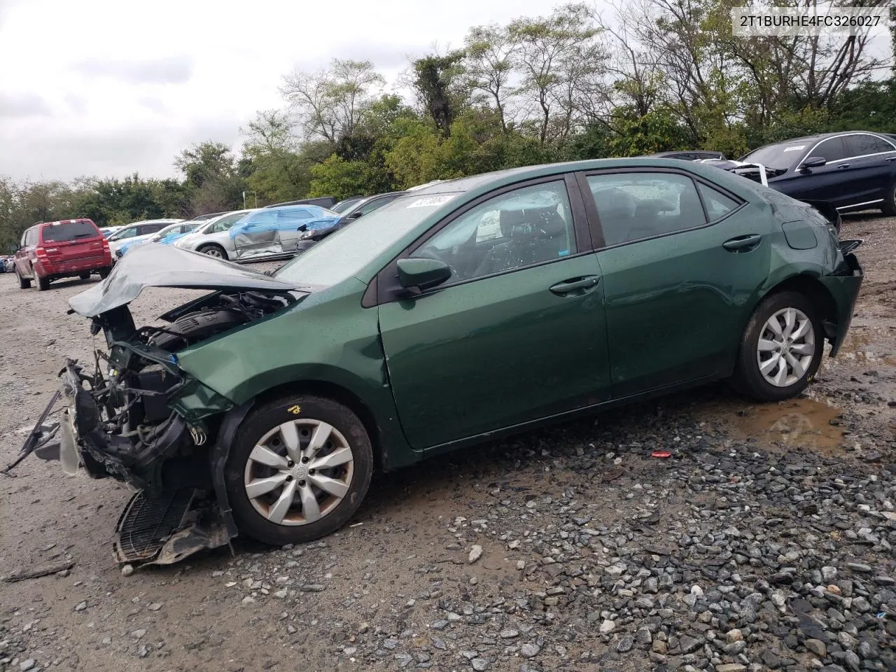 2015 Toyota Corolla L VIN: 2T1BURHE4FC326027 Lot: 77662284