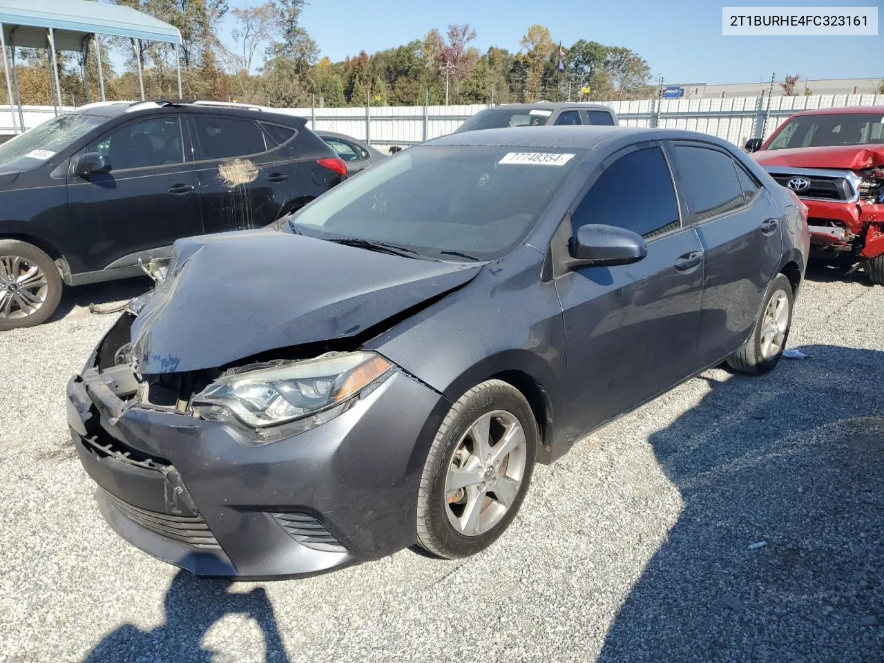 2015 Toyota Corolla L VIN: 2T1BURHE4FC323161 Lot: 77748354