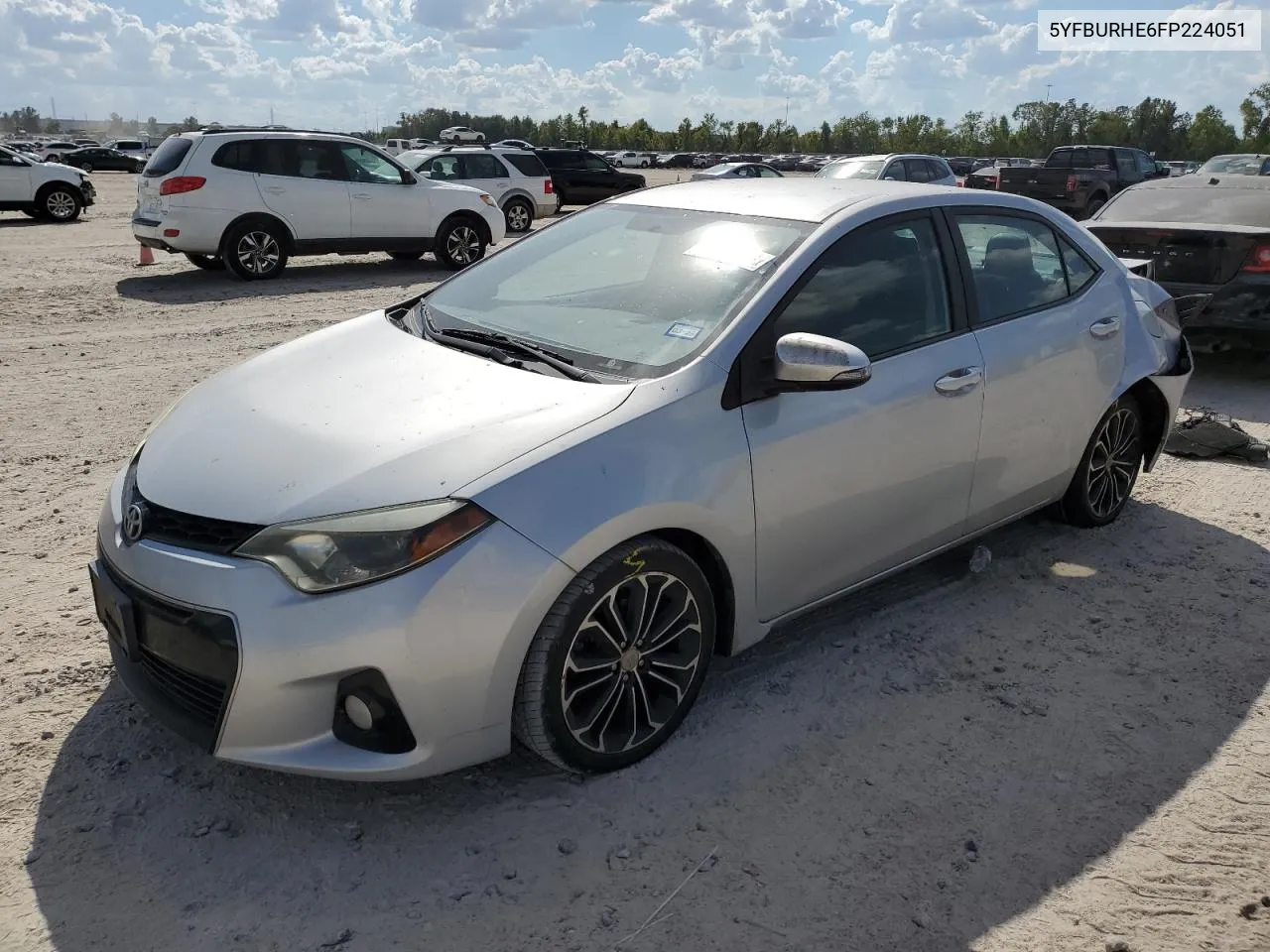 2015 Toyota Corolla L VIN: 5YFBURHE6FP224051 Lot: 77754784