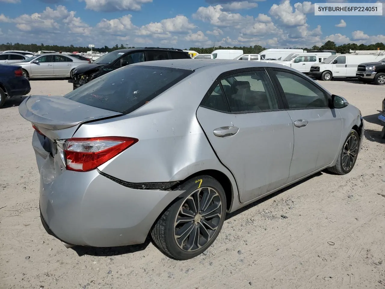 2015 Toyota Corolla L VIN: 5YFBURHE6FP224051 Lot: 77754784