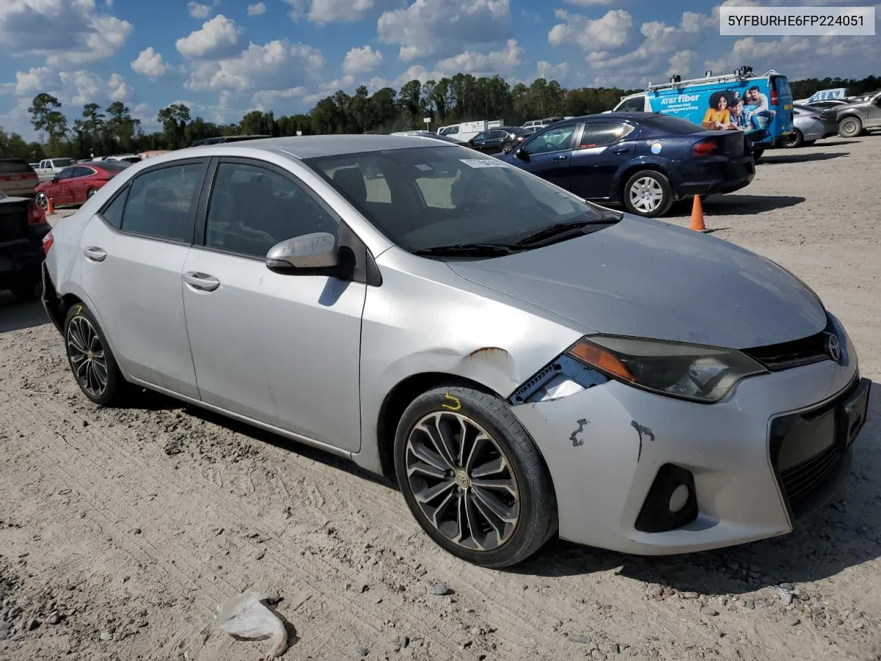 2015 Toyota Corolla L VIN: 5YFBURHE6FP224051 Lot: 77754784