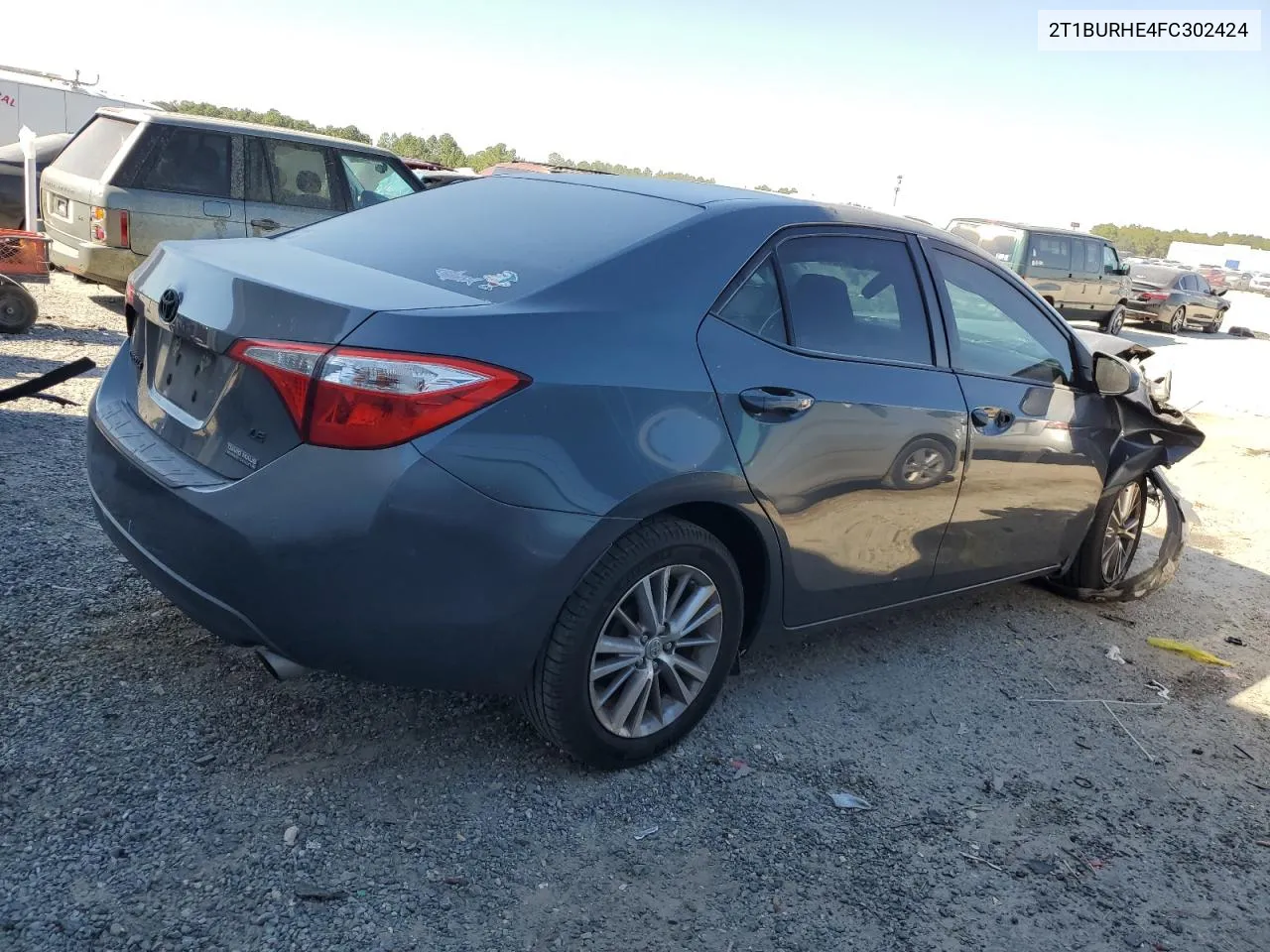 2015 Toyota Corolla L VIN: 2T1BURHE4FC302424 Lot: 77769204