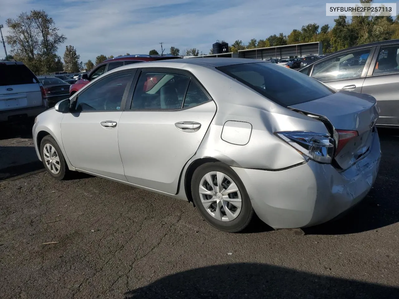 2015 Toyota Corolla L VIN: 5YFBURHE2FP257113 Lot: 77811284