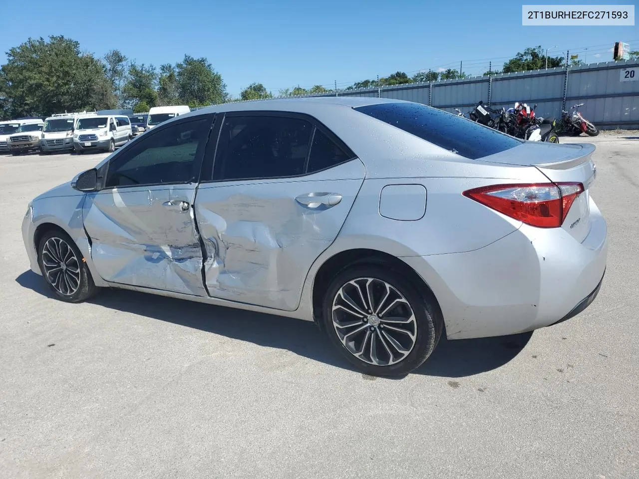 2015 Toyota Corolla L VIN: 2T1BURHE2FC271593 Lot: 77870244