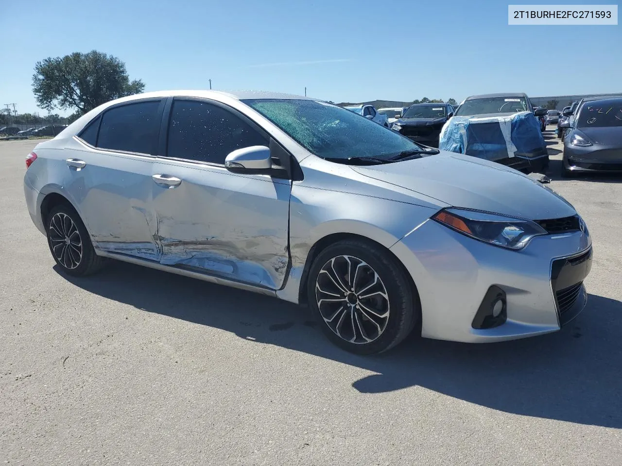 2015 Toyota Corolla L VIN: 2T1BURHE2FC271593 Lot: 77870244