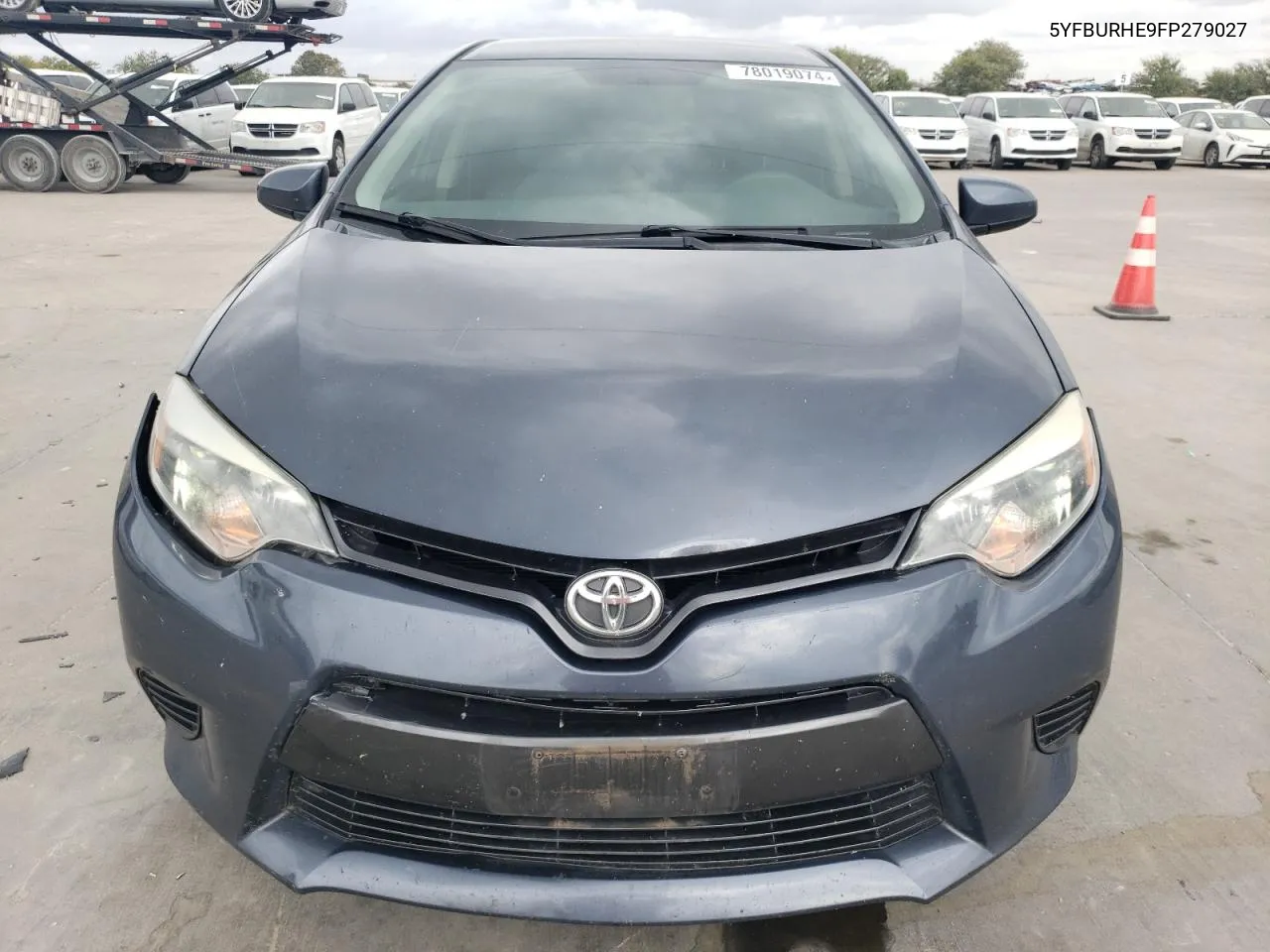 2015 Toyota Corolla L VIN: 5YFBURHE9FP279027 Lot: 78019074