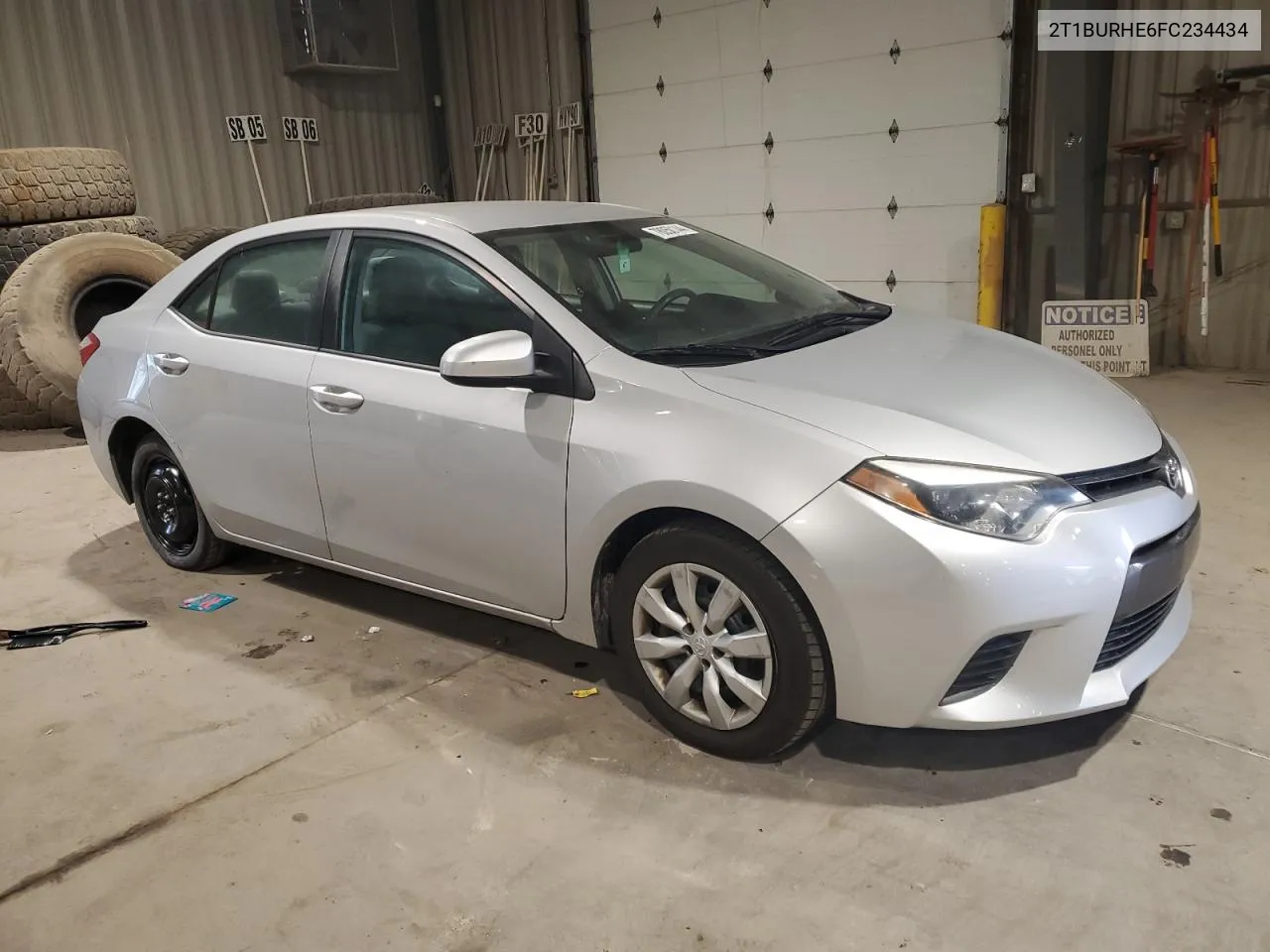 2015 Toyota Corolla L VIN: 2T1BURHE6FC234434 Lot: 78050144