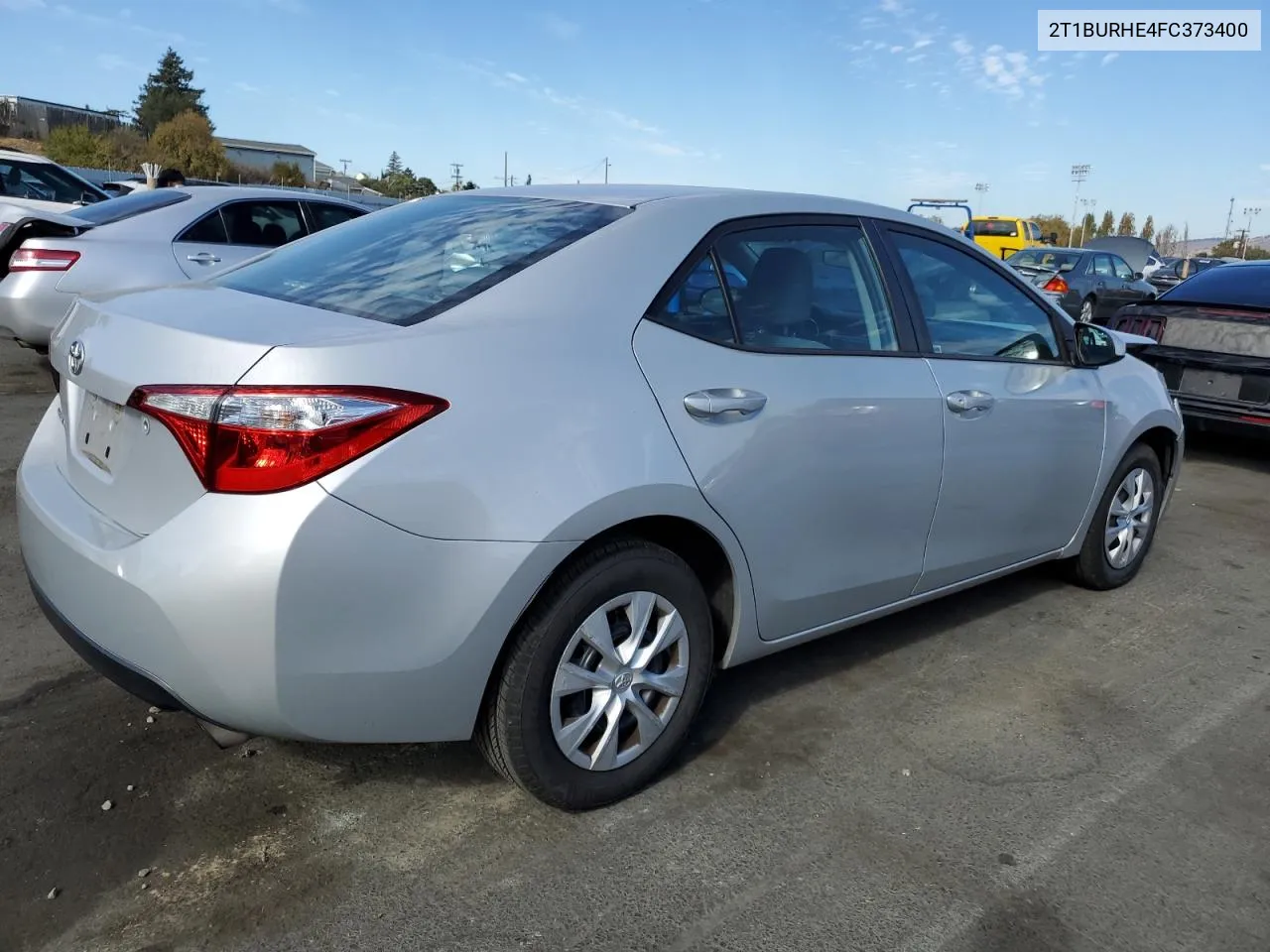 2015 Toyota Corolla L VIN: 2T1BURHE4FC373400 Lot: 78060434