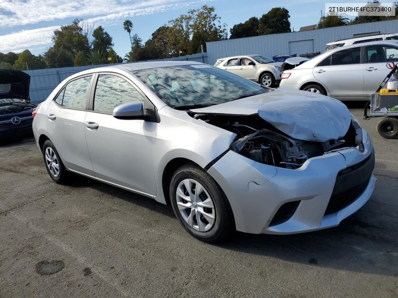 2015 Toyota Corolla L VIN: 2T1BURHE4FC373400 Lot: 78060434