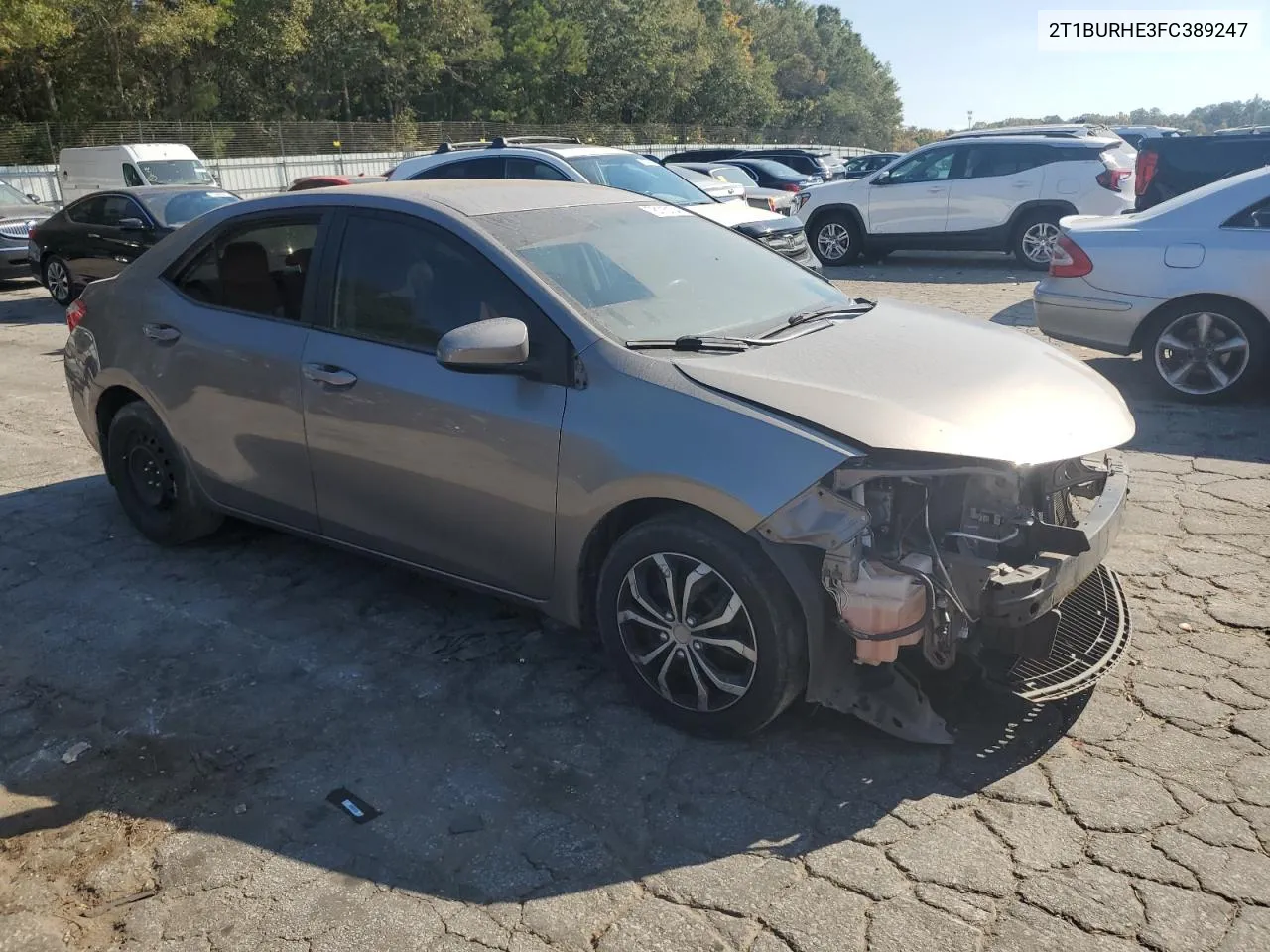 2015 Toyota Corolla L VIN: 2T1BURHE3FC389247 Lot: 78115104