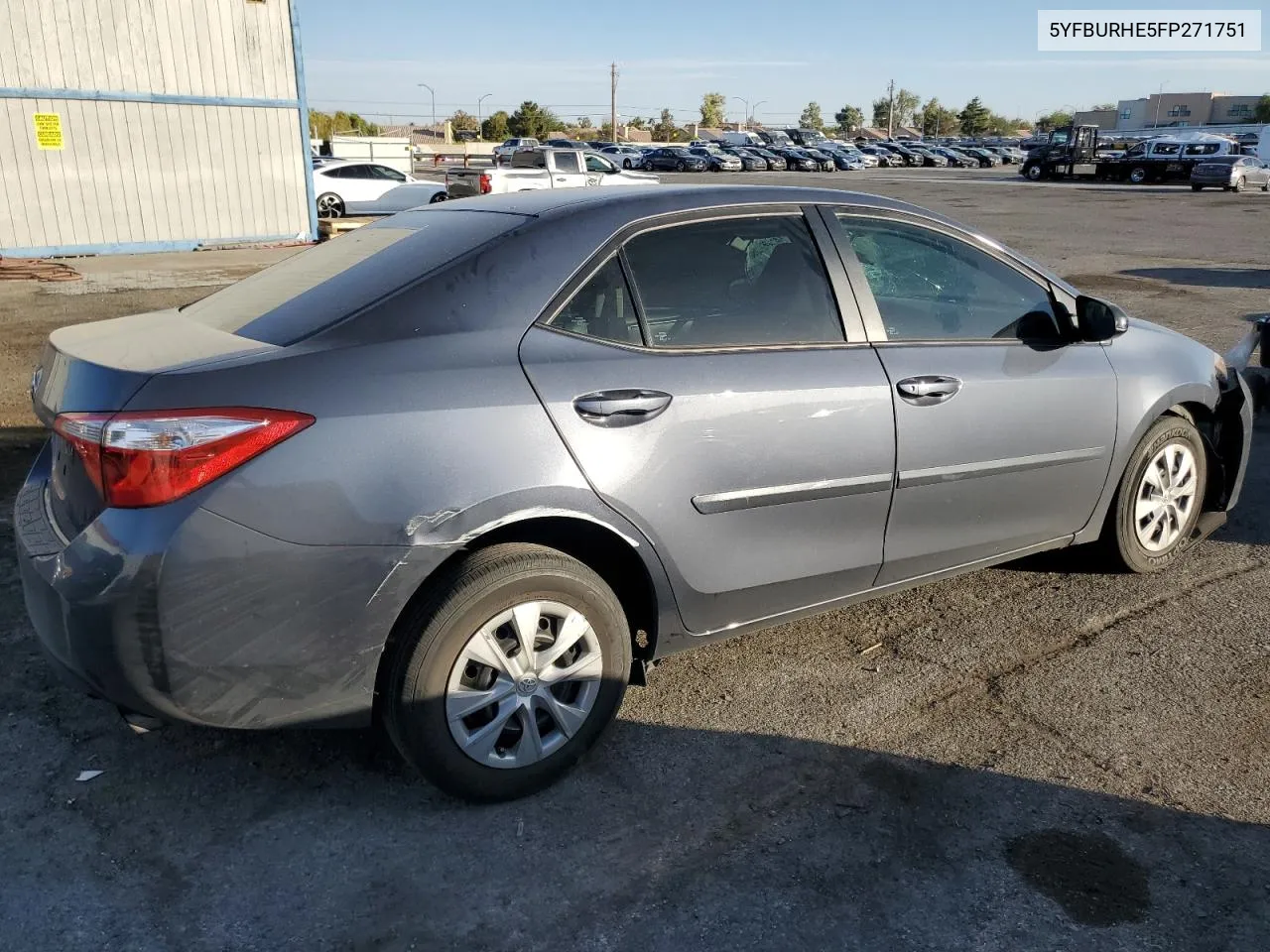 2015 Toyota Corolla L VIN: 5YFBURHE5FP271751 Lot: 78122574