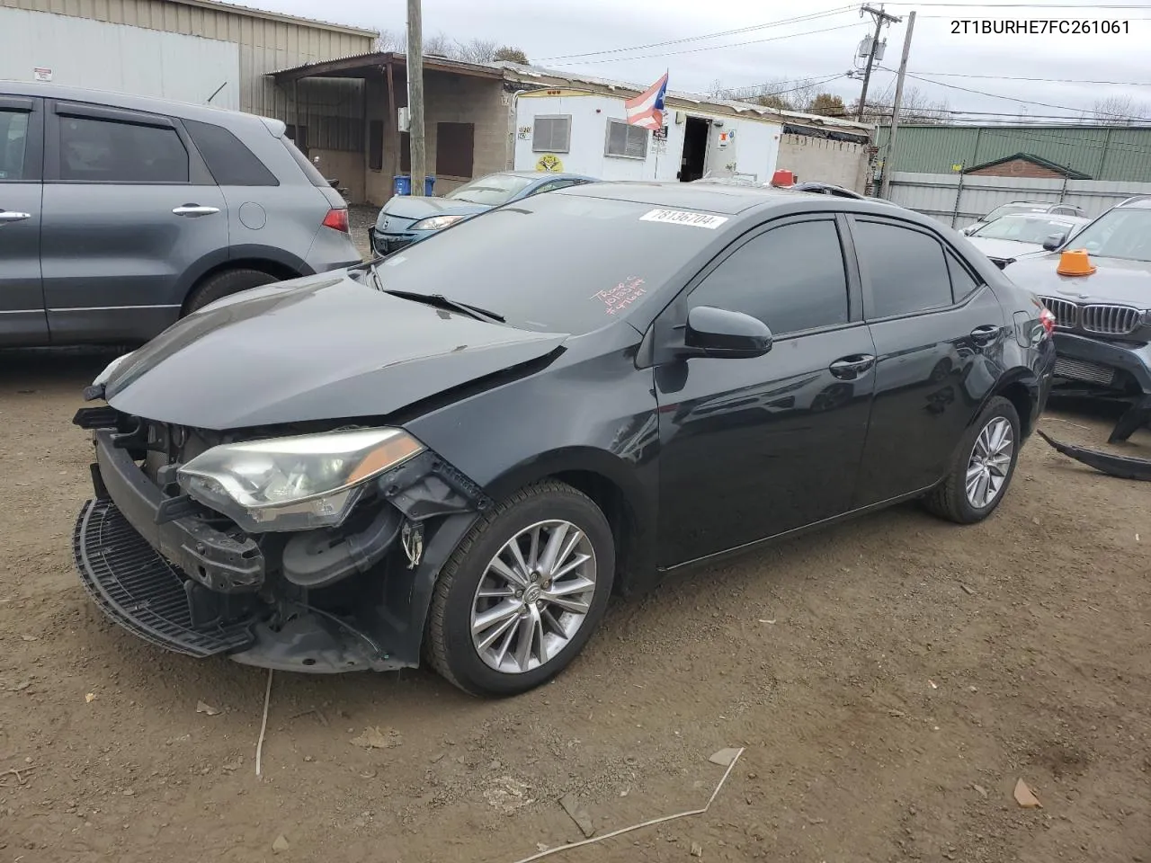 2015 Toyota Corolla L VIN: 2T1BURHE7FC261061 Lot: 78136704