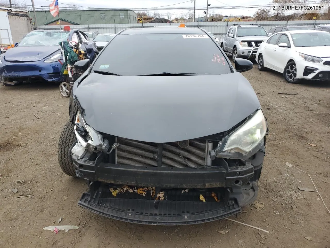 2015 Toyota Corolla L VIN: 2T1BURHE7FC261061 Lot: 78136704