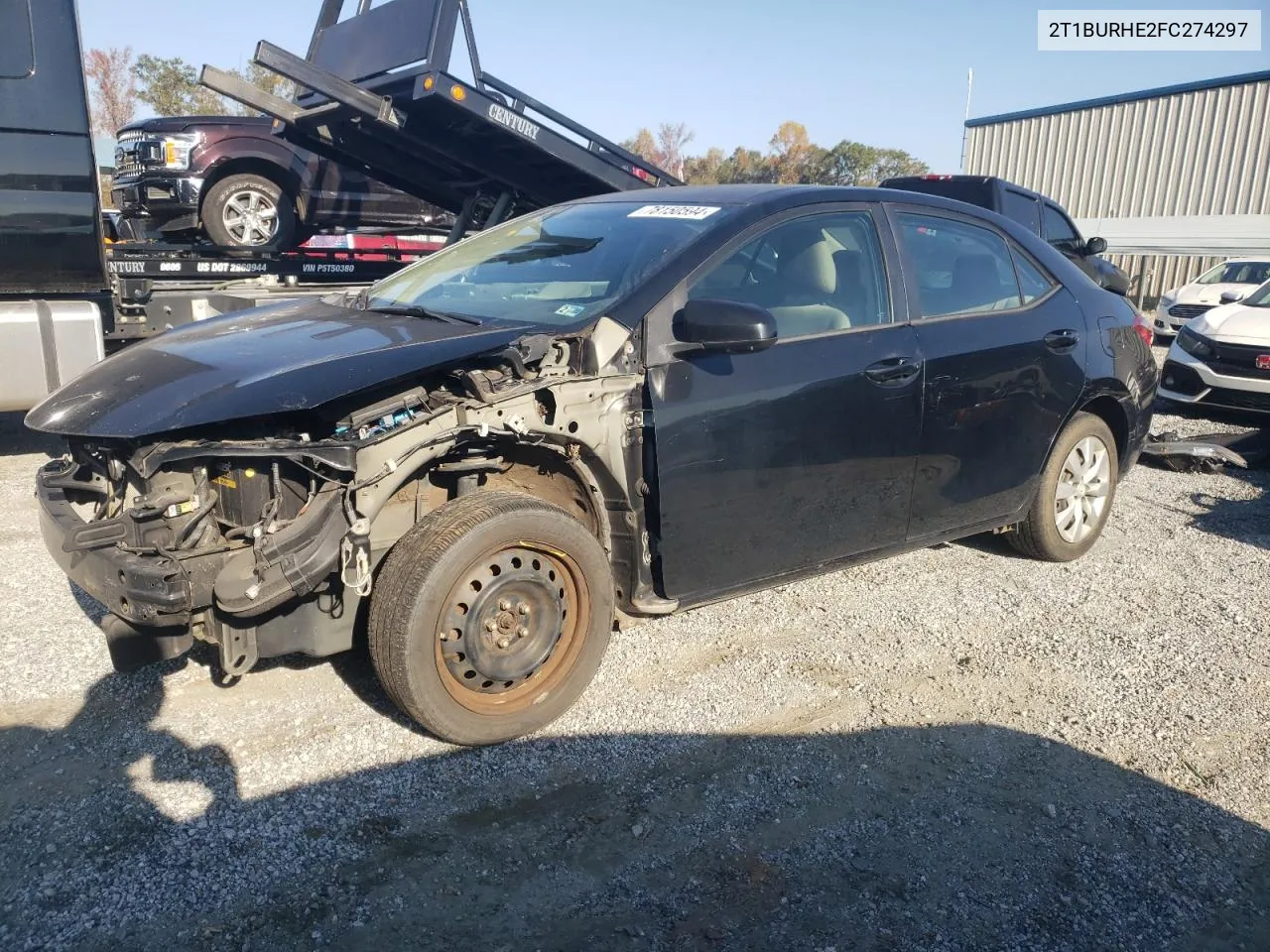 2015 Toyota Corolla L VIN: 2T1BURHE2FC274297 Lot: 78150594